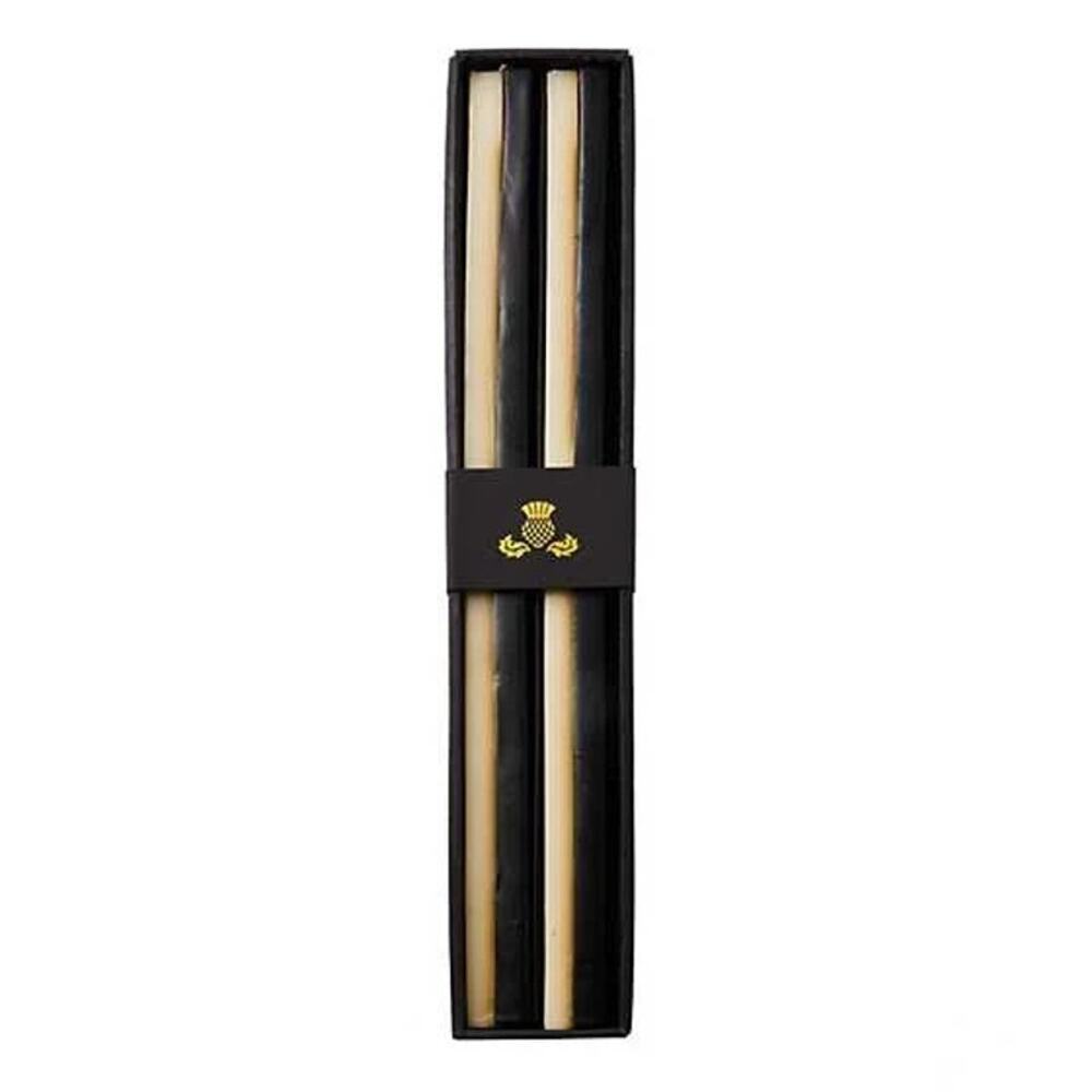 Brand New Mackenzie-Childs Quatro Black & Ivory Dinner Candles, Set of 2